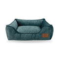 Eco Rectangle Dog Pet Puppy Bed - Recycled Plastic Bottle Yarn Wipe-Clean - Pet Beds for dogs Snug and Cosy Pets