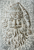 Embossed Santa Wall Hanging