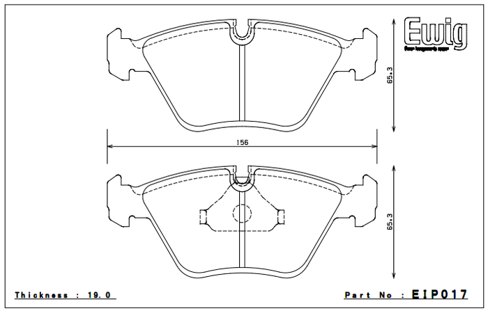Endless Brake Pad Set EIP017 MP