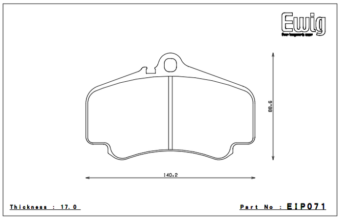 Endless Brake Pad Set EIP071 PC35