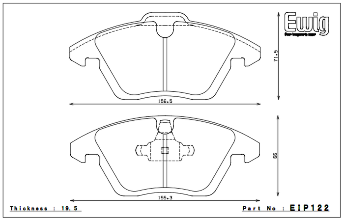 Endless Brake Pad Set EIP122 MP