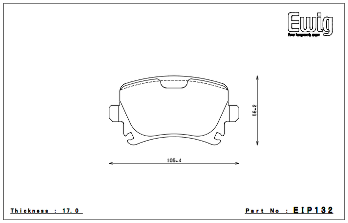 Endless Brake Pad Set EIP132 PC35
