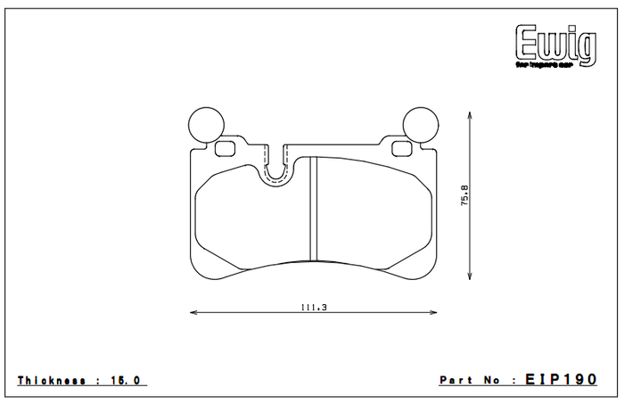 Endless Brake Pad Set EIP190 MX72