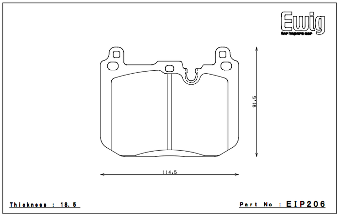 Endless Brake Pad Set EIP206 ME20