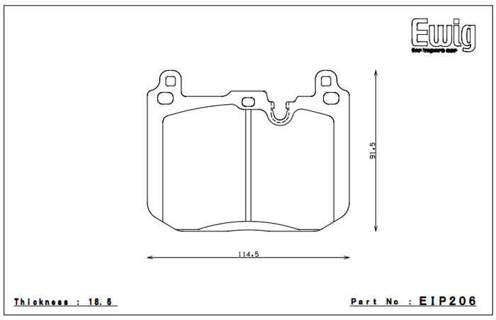 Endless Brake Pad Set EIP206 S580