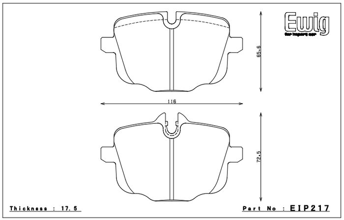 Endless Brake Pad Set EIP217 MP