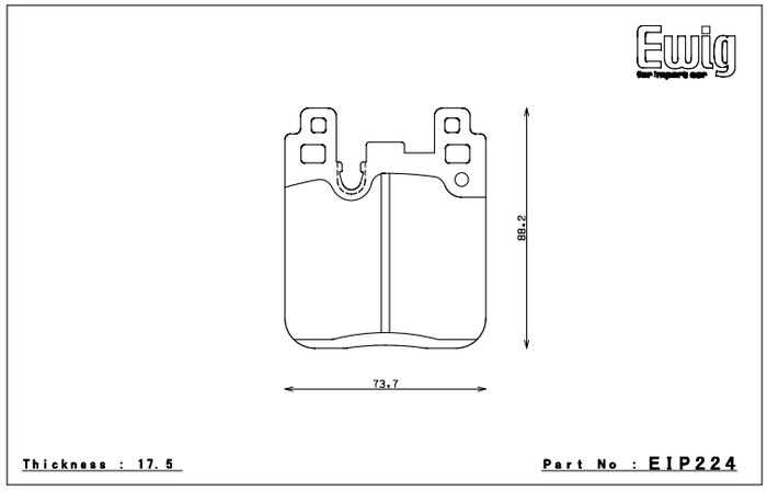 Endless Brake Pad Set EIP224 MX72