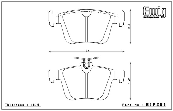 Endless Brake Pad Set EIP251 ME20