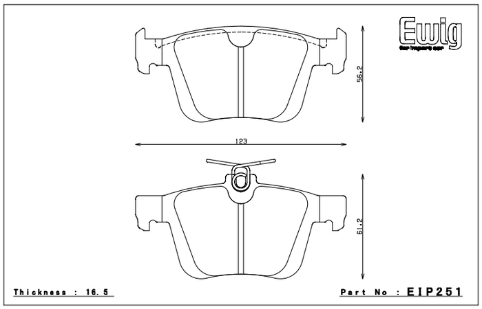 Endless Brake Pad Set EIP251 MP