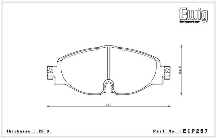 Endless Brake Pad Set EIP257 MX72