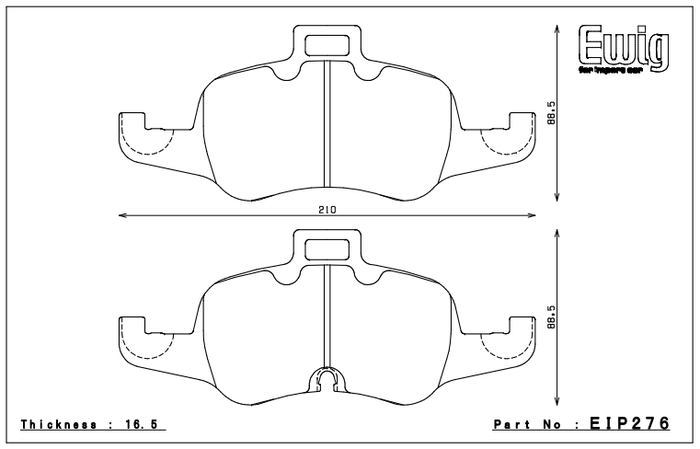Endless Brake Pad Set EIP276 MX72