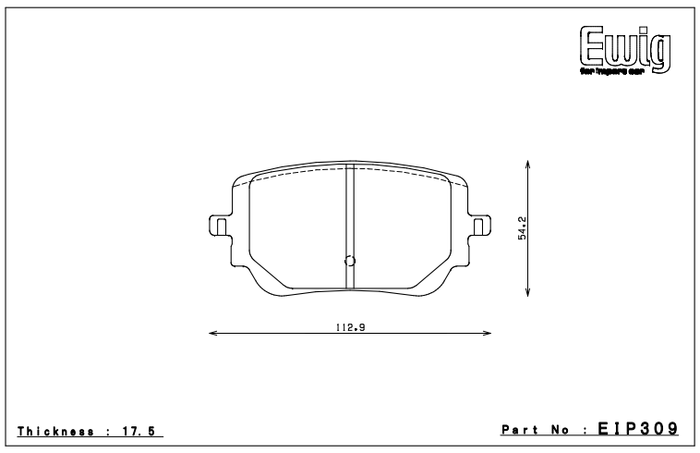 Endless Brake Pad Set EIP309 MP