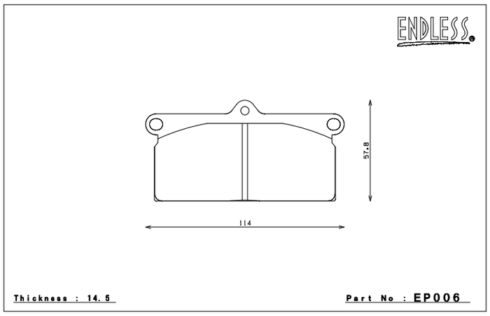 Endless Brake Pad Set EP006 MX72
