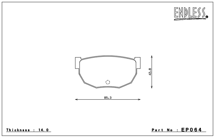 Endless Brake Pad Set EP064 MP