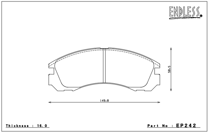 Endless Brake Pad Set EP242 ME20
