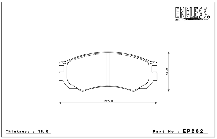 Endless Brake Pad Set EP262 PC35