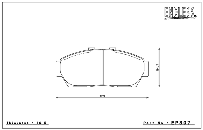 Endless Brake Pad Set EP307 MX72