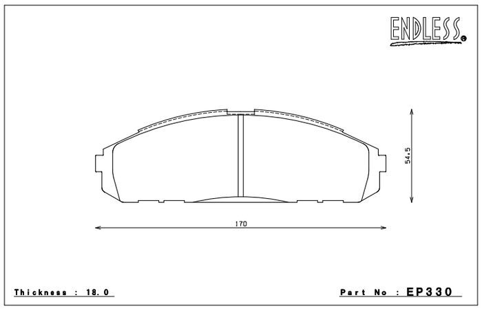 Endless Brake Pad Set EP330 MP