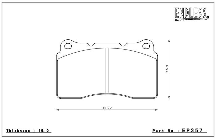 Endless Brake Pad Set EP357 PC35