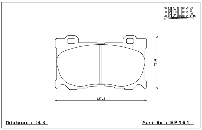 Endless Brake Pad Set EP461 MX72