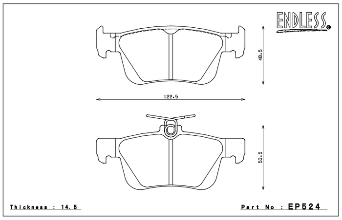 Endless Brake Pad Set EP524 MP