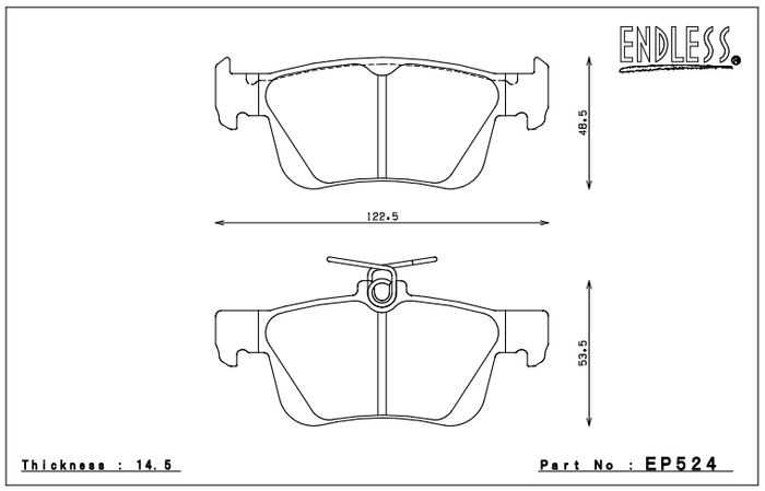 Endless Brake Pad Set EP524 MX72