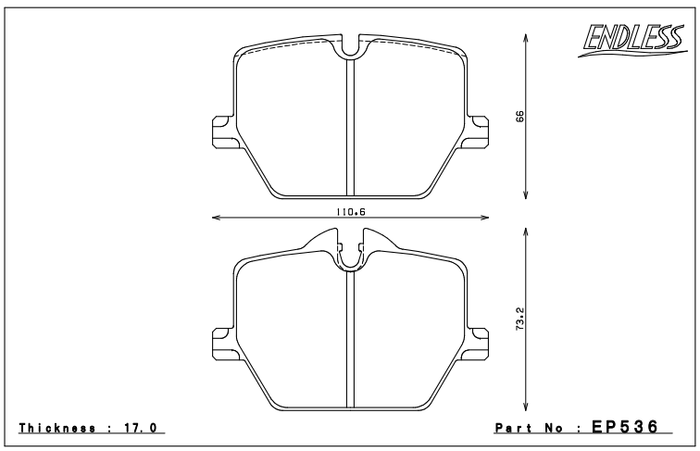 Endless Brake Pad Set EP536 MXPL