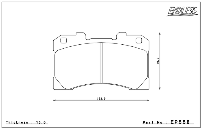Endless Brake Pad Set EP558 MP