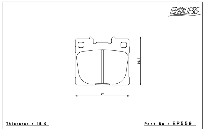 Endless Brake Pad Set EP559 MP