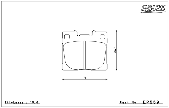 Endless Brake Pad Set EP559 MX72