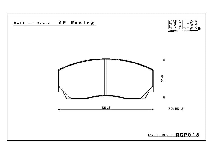 Endless Brake Pad Set RCP015 PC35 17mm
