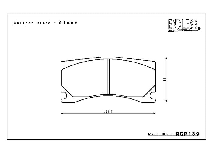 Endless Brake Pad Set RCP139 MP