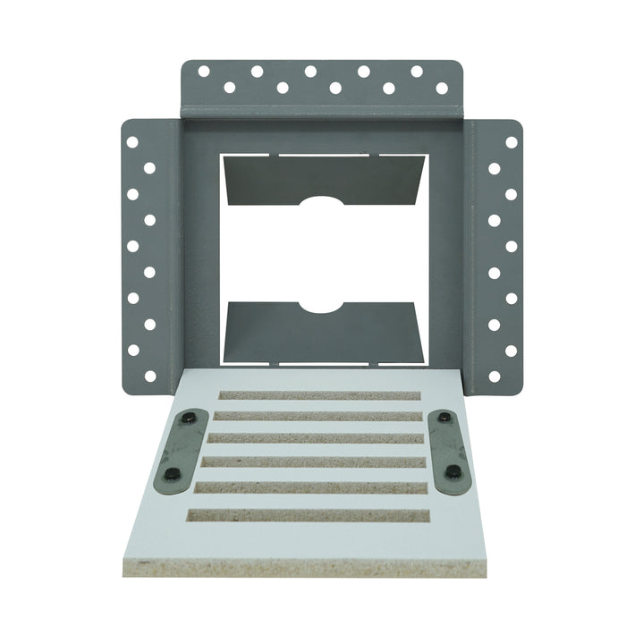 Envisivent Removable Flush Mount Air Supply Vent, 6" x 6" (Drywall Opening)