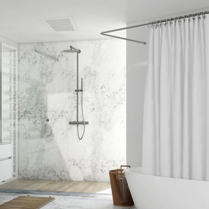 Envisivent Removable Flush Mount Bathroom Exhaust Fan Cover, 12” x 12” (Drywall Opening)