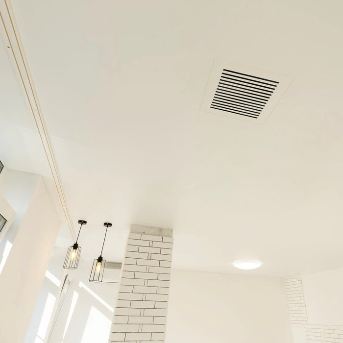 Envisivent Removable Flush Mount Bathroom Exhaust Fan Cover, 12” x 12” (Drywall Opening)