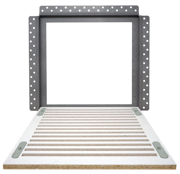 Envisivent Removable Flush Mount Bathroom Exhaust Fan Cover, 12” x 12” (Drywall Opening)