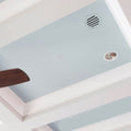Envisivent Removable Flush Mount Round Air Supply Vent, 5” (Duct Opening)/Requires 10" x 10" Drywall Opening