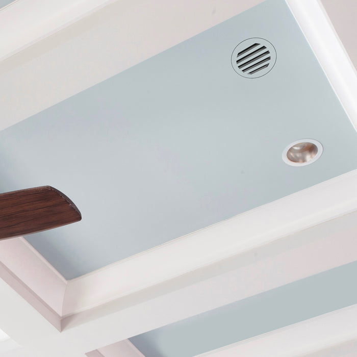 Envisivent Removable Flush Mount Round Air Supply Vent, 5” (Duct Opening)/Requires 10" x 10" Drywall Opening