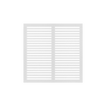 Envisivent Replacement Vent Cover ONLY (No Frame Included): Removable Flush Mount Air Return Vent 18" x 18” (Drywall Opening)