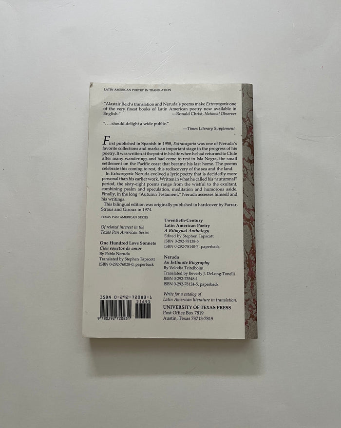 Extravagaria por Pablo Neruda y Alastair Reid