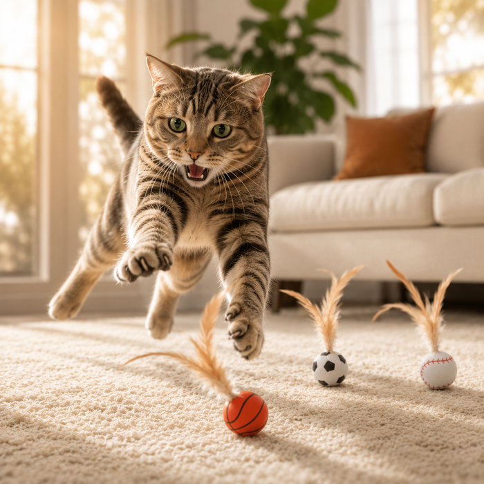 Feather Cat Balls