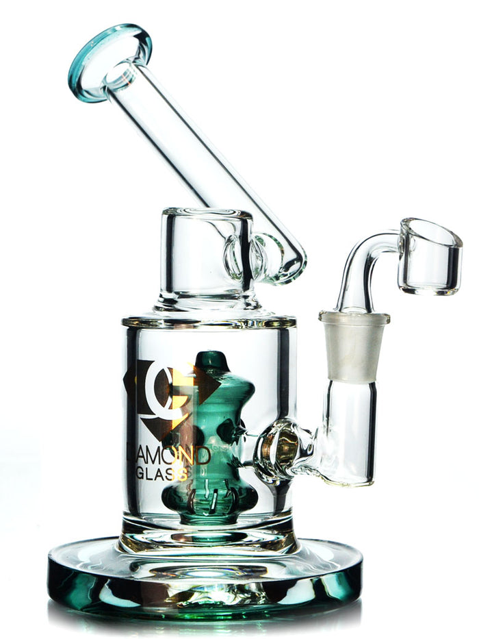 Fire Hydrant Perc Dab Rig by Diamond Glass