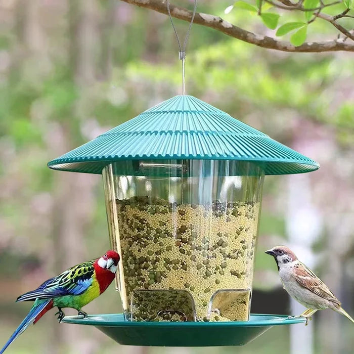 ForestShield Covered Hanging Bird Feeder