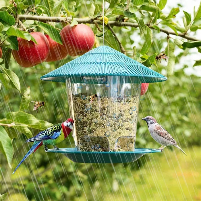 ForestShield Covered Hanging Bird Feeder