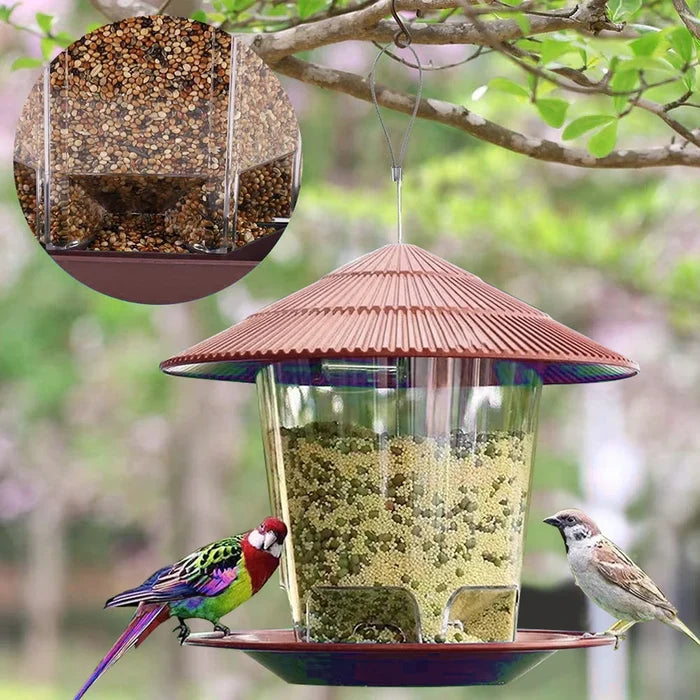 ForestShield Covered Hanging Bird Feeder