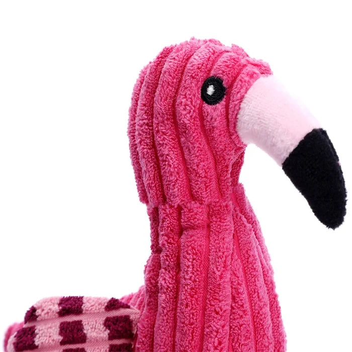 FuzzPals Animal Squeaky Plush Dog Toy