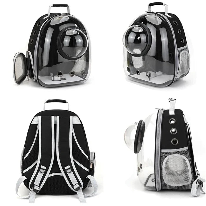 GalaxyPaw Transparent Space Capsule Pet Backpack
