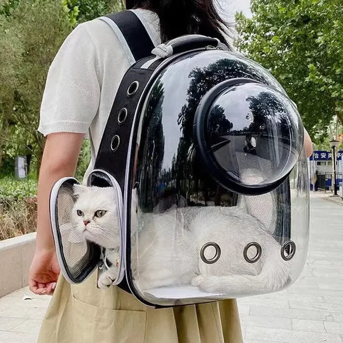 GalaxyPaw Transparent Space Capsule Pet Backpack