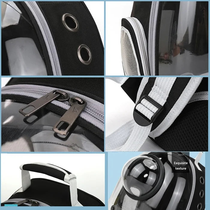 GalaxyPaw Transparent Space Capsule Pet Backpack