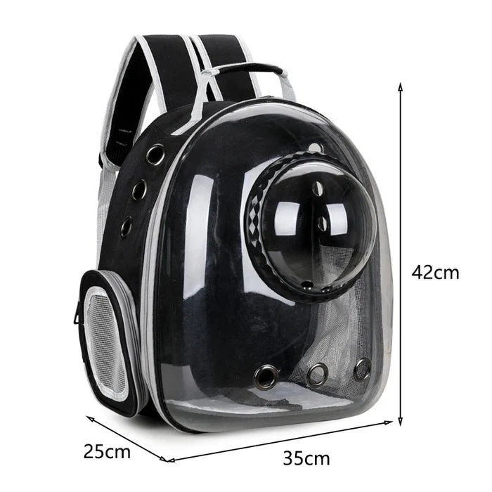 GalaxyPaw Transparent Space Capsule Pet Backpack